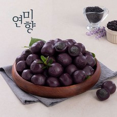 연미향 흑임자알떡 18개입 / 1 440g / 냉동보관 자연해동 굳지 않는 떡 흑임자앙금 흑미 식사대용 방울떡 간편포장 부모님간식 100% 국산 멥쌀, 18개, 80g