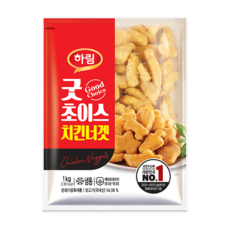 하림 굿초이스 치킨너겟 1kg, 6개