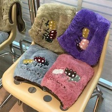 三朵花刺繡高密珊瑚絨幹發帽加厚長毛吸水家用浴帽成人洗澡包頭巾, 1個, 三朵花幹發帽 粉+藍+紫+棕 ,30CM*60CM 超厚長毛高密度珊瑚絨