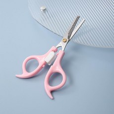 女士專用私密小剪刀私處陰毛比基尼造型修剪圓頭剪刀下體剃毛器, 1個, 北歐粉 牙剪  無收納盒