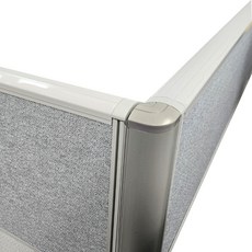 진웅파티션 45T PVC 사무실파티션 ㄱ자기둥 코너포스트 부속 부품, DJB짙은회색