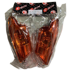 EG部品 勁戰四代 前方向燈 歐規橘 車殼玩家, 透明, 1套裝