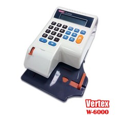 。OA小舖。Vertex 電子支票機 W-6000 [光電 撥鍵]中文介面 提升效率, 1個, 含稅