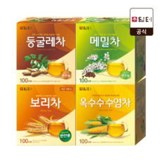 담터 차 4종(둥글레차 옥수수차 보리차 메밀차), 100개입, 1세트, 150g