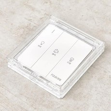 안전 콘센트 가리개 보호 커버 전기소켓 가림 커튼형 감성 인테리어용 방수 소켓 푸시 단추 스위치 86 타입 자체 접착 상자 욕실 조명, 2)A2, 1개