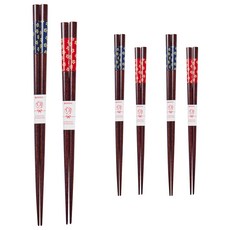 五愛薩日式筷子套裝, 3套, 2種筷子, 櫻花圖案