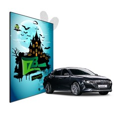 2020 더뉴그랜저IG 저반사 센터페시아 공조기 보호필름 2매, 단품