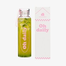 오데일리 해피 피트니스 스트랩 보틀 스포츠 운동 물병 1개 (2COLOR), 500ml, PINK(strawberry yogurt)