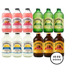 분다버그 자몽+라임+레몬+진저비어 375ml 각 3개씩 총 12병, 12개