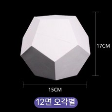 석고 소묘 석고상 원뿔스케치 정물 드로잉 그림 모형 고정 루키우스 미니, 1. 12면 오각형