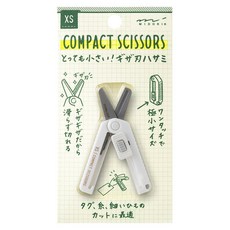 미도리 톳테모 치이사이 콤팩트 톱니날 가위 XS, 화이트, 1개