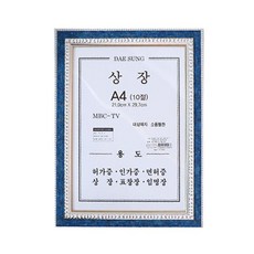SE 대성 파스텔 A 상장 액자 A4 10절 랜덤발송
