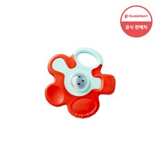 더블하트 먼치티서 치발기, 노꼭지, 캐롯플라워, 1개