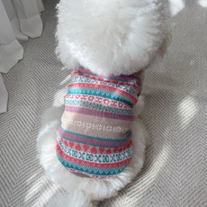 Grooming Dog 寵物北歐緹花針織衫, 米色