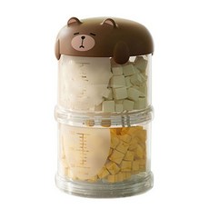 간식과 호환되는 다기능 가시 반려동물 정리함 보관 계층형 디자인 박스, 1개, Coffee-2