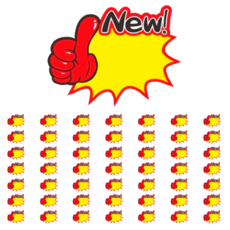 리빙사인 POP 행사 쇼카드 15cm X 11cm, 50개, 뉴