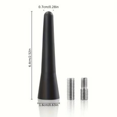 자동차 안테나 6.5cm 범용 개조 짧은 폴 탑 마운트 구성 미니 차량, 01 육군 녹색