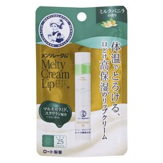 MENTHOLATUM 曼秀雷敦 Melty乳霜護唇膏, 1入, 2.4g, 牛奶香草香味