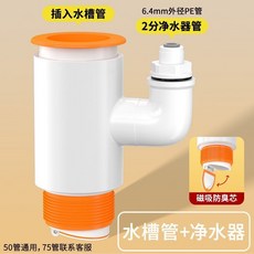 廚房水槽排水管三通接頭, 水槽+2分接頭（接凈水器）