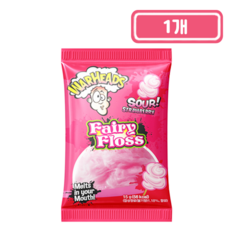 워헤즈 사우어 딸기향 캔디 플로스 솜사탕, 1개, 15g