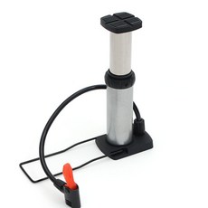 DPK 다이나믹 자전거 발펌프 실버 타이어공기주입기 자전거공기주입