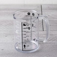 냐미 고양이 계량컵, 1개, 클리어, 500ml
