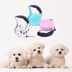 강아지 외출용품 반려견용품 산책줄 애견 자동리드줄 목줄 패턴리드줄 5M, 패턴5M리드줄, 나뭇잎