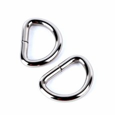 인프마켓 라운드 D링 실버 20mm 2P 가방끈부자재 가방부속 가방자재