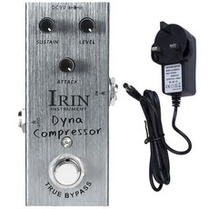 다이나 컴프레서 페달 트루 바이패스 서스테인 레벨 어택 이펙트 일렉트릭 기타 부품, 1개, 2. UK Plug