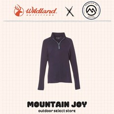 Wildland 女士戶外長袖上衣 透氣舒適 半開襟設計 拇指孔保暖