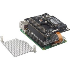 ZDE ZP583C PoE+ HAT PCIe에서 M.2 키 M NVMe SSD 어댑터 보드 PWM 냉각 팬 알루미늄 합금 방열판 이더넷 전원 공급 라즈베리 파이 5 지원 223