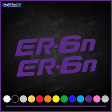 오토바이 스티커 데칼 탱크 본체 엔진 페어링 윈드실드 헬멧, 9. ER-6n-011, A. 2pcsX12cm