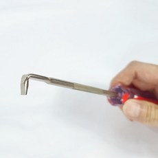 GUDOSSI 도배 갈고리 필름 시트지 공구 기역자 드라이버 이물질 제거용 굽도 갈퀴 후크 소형, 1개