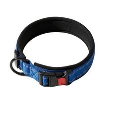 호라오 대형견 중형견 소형견 안전 튼튼 반사 패딩 목줄, 1개, 블루