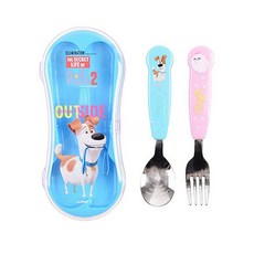 릴팡 마이펫2 편한스푼포크케이스세트 스푼1 포크1 케이스1 유아용 어린이집 도시락용