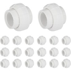 10개 묶음 EFIELD 34인치 PVC FNPT 유니언 커플링 Sch 40 FIP x 주거용 상업용 농업용 경공업용 응용 제품 PVC02310, 20