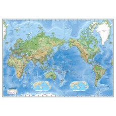 세계지도 한글지세 (코팅 원지/부착용) : 단면(축척 1:29200000), 성지문화사, 성지문화사 편집부