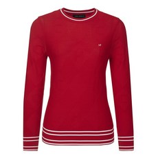 힐크릭 여성골프긴팔스웨터 H412 여성 아가일라운드풀오버 1HCSWS4553RD_SC