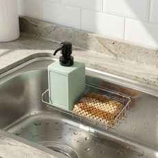 스텐톡 국산 무타공 강력 접착 수세미 세제선반 ( 전용패드 1+1 총 2매입), 무타공 세제선반 1P (전용패드 2매입), 1개