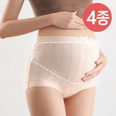 임산부 면스판 팬티 4종세트 데일리 임부속옷 4019