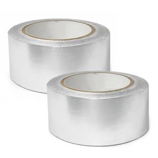 30m 알루미늄 테이프 50mm 은박 호일 배관 덕트 테이프, 2개