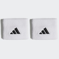 adidas 愛迪達 Performance NEW LOGO Tennis S 腕帶 2 件套白色 PG8374, 白色的