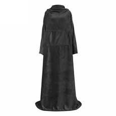 長版大口袋可穿式懶人毯 加絨加厚法蘭絨