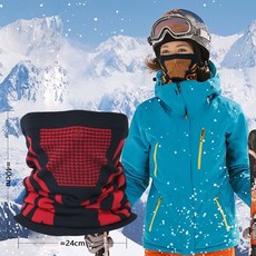 登山跑步騎行面罩防風防寒保暖圍脖戶外運動速乾透氣脖套男女冬季, 黑紅, 1個