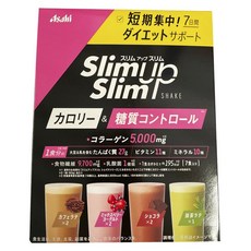 SlimUpSlim 控卡蛋白奶昔 咖啡拿鐵風味 2包入+綜合莓果優格風味 2包入+巧克力風味 2包入+抹茶拿鐵風味組, 1組, 420g