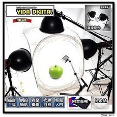 YIDA 小型攝影棚 柔光攝影棚 網拍攝影棚 柔光罩 攝影箱棚燈組 頂燈組KB-605, 1個