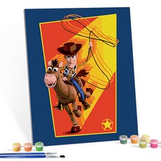 디즈니 토이스토리 그림그리기세트 캔버스형 40x50 DIY 유화그리기, 1개