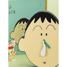 짱구 탁상용 알람 시계 짱구 맹구 장식 선물, 1개, 다이나믹 슈퍼맨