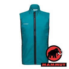 MAMMUT 長毛象 Rime Air 男輕量立領化纖背心 1013-03940 深鴨青/黑