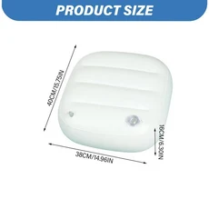 1개 휴대용 욕조 부스터 시트 실내외 욕조용 쿠션 에어 주입식 욕조 시트, 01 White